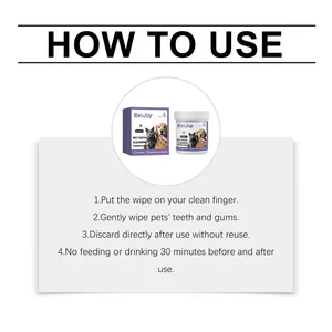 Step-by-step instructions for using pet teeth cleaning finger wipes for cats and dogs