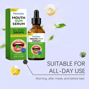 Suero bucal Feimuko con sabor a menta para higiene oral y frescura durante todo el día