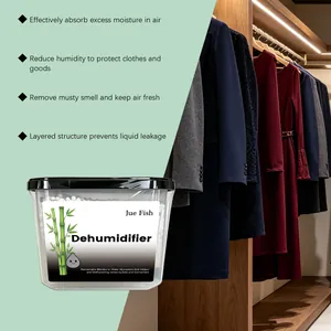 High-efficiency Jue Fish dehumidifier box for closets with effective moisture absorption