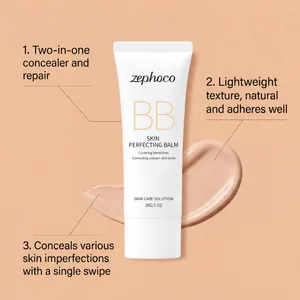 Λεπτομερής όψη του Zephoco skin perfecting balm με κρεμώδη υφή και χαρακτηριστικά