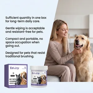 Lifestyle scene featuring pet teeth cleaning finger sleeves for dogs and cats by EelJoy