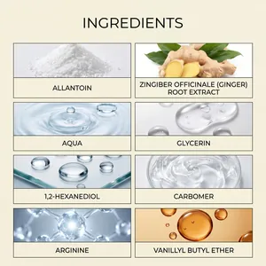 Lista detallada de ingredientes para el aceite de cuidado corporal masculino con extractos.