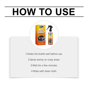 Istruzioni dettagliate passo dopo passo su come usare lo spray antiruggine RayHong.