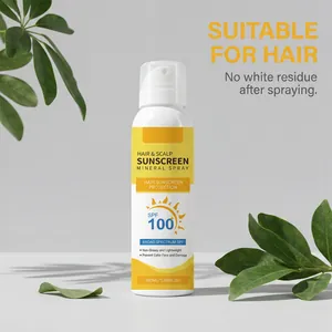 SPF 100 Mineral-Sonnenschutzspray für Haar und Kopfhaut, bietet breites Schutzspektrum