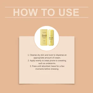 Step-by-step usage guide for JAYSUING deodorant stick to ensure long-lasting freshness