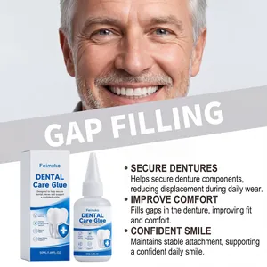 Feimuko professional dental care glue for secure dentures and comfortable gap filling
