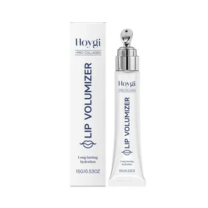 Hoygi Pro-Collagen lip volumizer with hydrating formula and white packaging box 15g