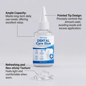 Detailed view of Feimuko dental glue texture and precision pointed tip applicator