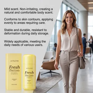 Detail of JAYSUING fresh body deodorant stick with smooth application texture