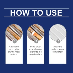 Step-by-step usage guide for white anti-rust metal paint application