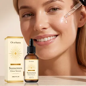 OceAura Sunscreen Glow Serum Daytime Protection Hydrating Brightening Facial Essence For All Skin Types Radiant Skin Treatment