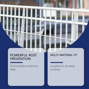 Professional white anti-rust metal paint for railings providing a stable protective layer