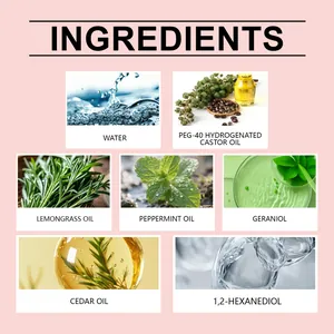 Detail showing natural and safe ingredients for pet flea and tick protection.