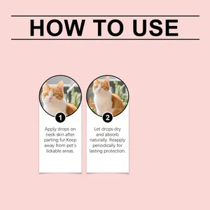 Detailed instruction on how to apply pet flea and tick drops for effective cat care.