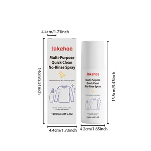Dimensions détaillées du spray nettoyant multi-usage Jakehoe 100ml et son emballage
