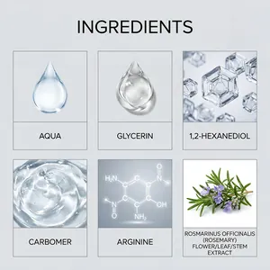 Detalles de los ingredientes naturales como extracto de romero para el aceite para el cuero cabelludo