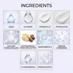 Liste détaillée des ingrédients de la crème dépilatoire à la glycérine et au karité