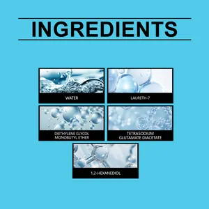 Lista detallada de ingredientes para eliminador de película de aceite de parabrisas