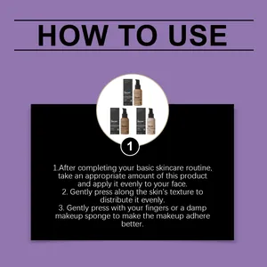 Comprehensive step-by-step usage guide for ARVIONA Serum Foundation for flawless skin