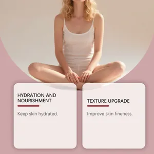 Detailed graphic showing hydration and texture upgrade benefits of almond skin massage oil