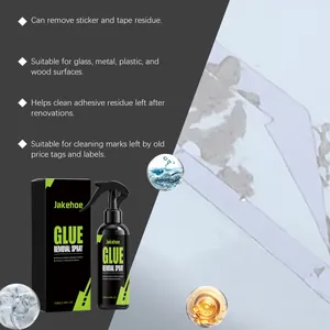 Effective Jakehoe 100ml adhesive residue remover spray for glass and metal surfaces