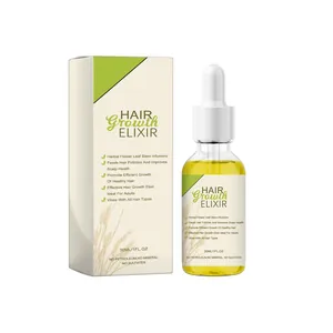 Elixir de hierbas para el crecimiento del cabello, frasco gotero de 30 ml con estuche