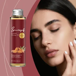 Sinnesruf Almond Moisturizing Massage Oil with Vitamin E and C Daily Skin Care Gentle Body Oil for Dry Skin Relaxation