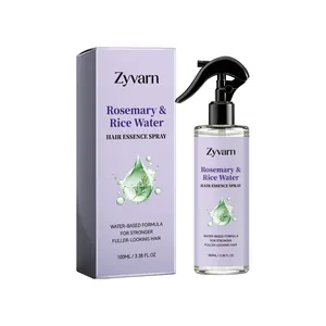 Zyvarn Spray per capelli al rosmarino e acqua di riso per capelli più forti e densi