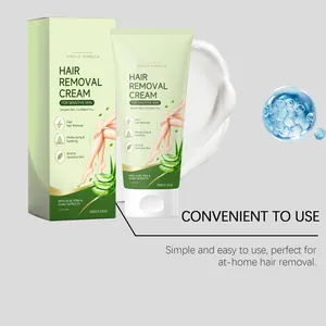 Gentle hair removal cream with aloe vera plant extracts for sensitive skin, 100g tube