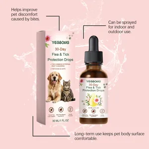Detail of YEGBONG 30ml flea and tick protection drops with 30-day coverage for pets