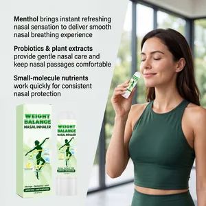 Inhalateur nasal pour l'appétit et le métabolisme aux extraits de plantes et menthol