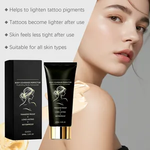 Detail van hydraterende body concealer ontworpen voor langdurige tattoo-bedekking