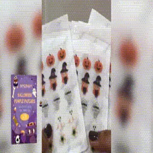 Jaysuing Halloween-puistjespleisters in de vorm van pompoenen en spoken voor gezichtsverzorging.