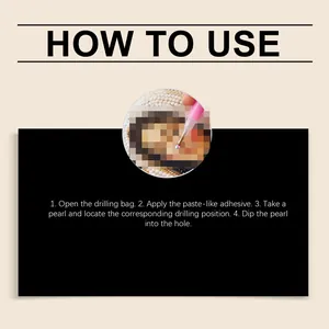 Detailed step-by-step usage guide for Christmas DIY diamond pearl painting art kit