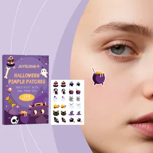 JAYSUING Halloween Hydrocolloïde Acne Stickers Met Salicylzuur Teebaumolie Vlekbehandeling Gezicht Schoonheid Huidverzorging