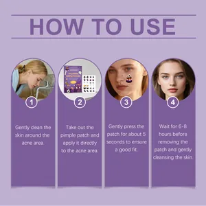 Stapsgewijze instructies voor het gebruik van Halloween-pimple patches voor gezichtsverzorging