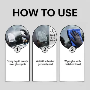 Guía de instrucciones de tres pasos para el spray quita adhesivos