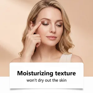 Model demonstrating moisturizing pearly earth tone eyeshadow stick texture detail