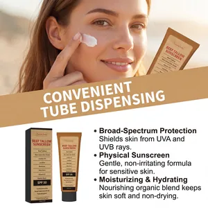 Caractéristiques détaillées de la crème solaire au suif de bœuf SPF 50 pour le corps