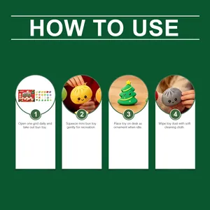 Detailed instruction guide for Christmas mystery dumpling advent calendar squeeze toys
