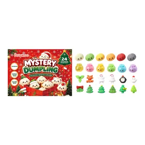 Mystery Dumpling Christmas Advent Calendar with 24 stress-relief squeeze toys for holiday fun