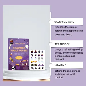 Halloween puistjespleisters met salicylzuur en tea tree olie voor acne huidverzorging