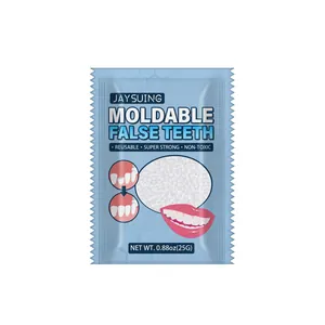 Jaysuing 25g moldable false teeth glue for temporary dental repair and Halloween costumes