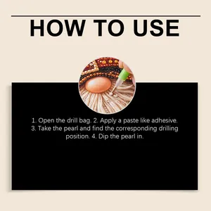 Detailed instruction guide for DIY Halloween pearl art kit featuring dwarf design