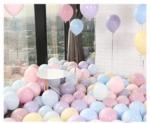 Collezione di palloncini colorati macaron ispessiti per la decorazione di feste di compleanno
