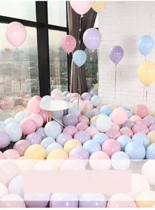 Morbidi palloncini in lattice macaron per decorazioni romantiche di feste di compleanno