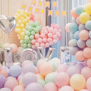 Set di palloncini macaron pastello colorati per decorazioni di matrimoni e compleanni