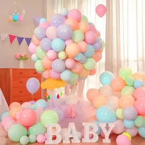 Set di palloncini macaron colorati per decorazioni di scene di feste di compleanno bimbi