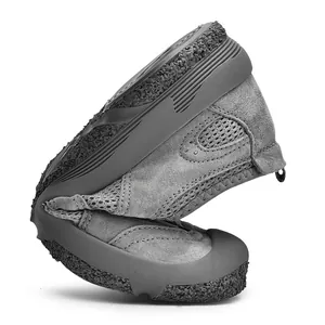 Chaussure décontractée grise pour homme, souple, en mesh respirant avec semelle douce