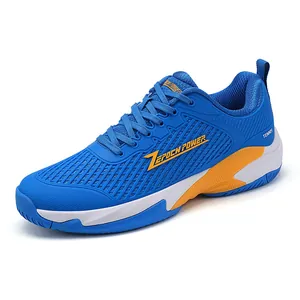 Chaussures de Tennis Professionnelles pour Hommes Femmes Maille Respirante Entraînement Chaussures de Badminton Amortissantes Sport